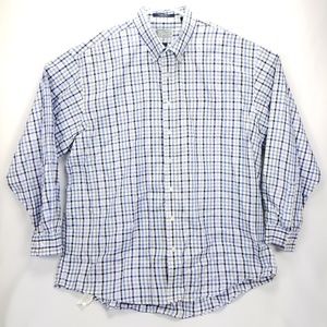 Onward Reserve Blue Plaid Button Down Size XXL